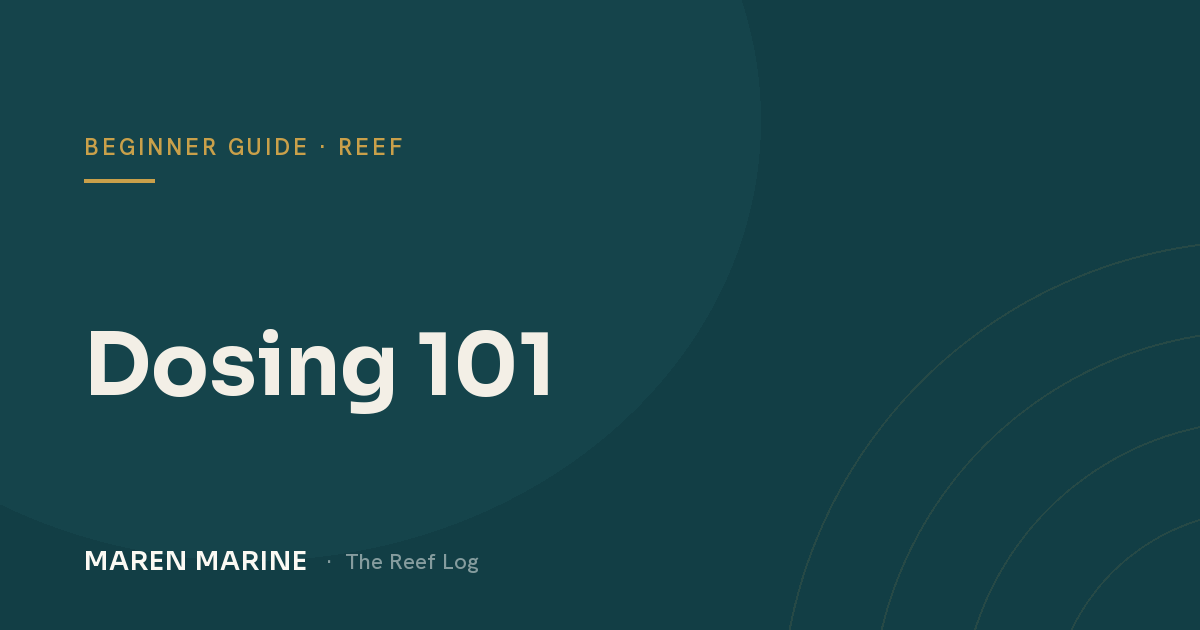 Dosing 101: Keeping Alkalinity, Calcium & Magnesium Steady